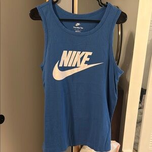 Nike Blue Tank Top with White Logo